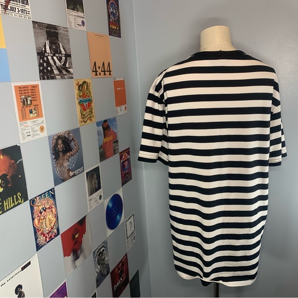 Broken Promises Thornless Stripe T-Shirt Black and White Tee - Picture 8 of 9